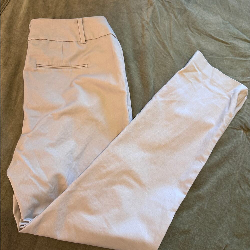 Ann Taylor Light Khaki Crop Pants 10